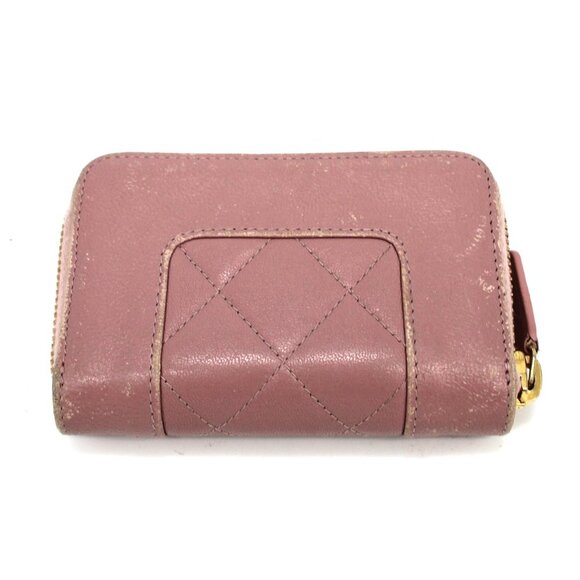 CHANEL Mademoiselle Caviar Quilted Leather Pink Card Holder Zip Around Wallet CC - Picture 5 of 10